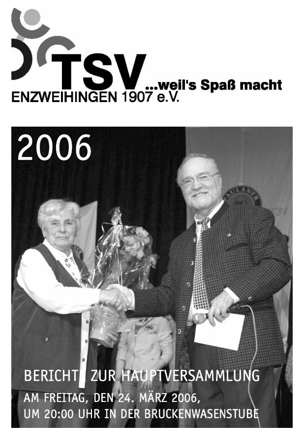 TSV Berichtsheft 2006 TSV Enzweihingen 1907 E V